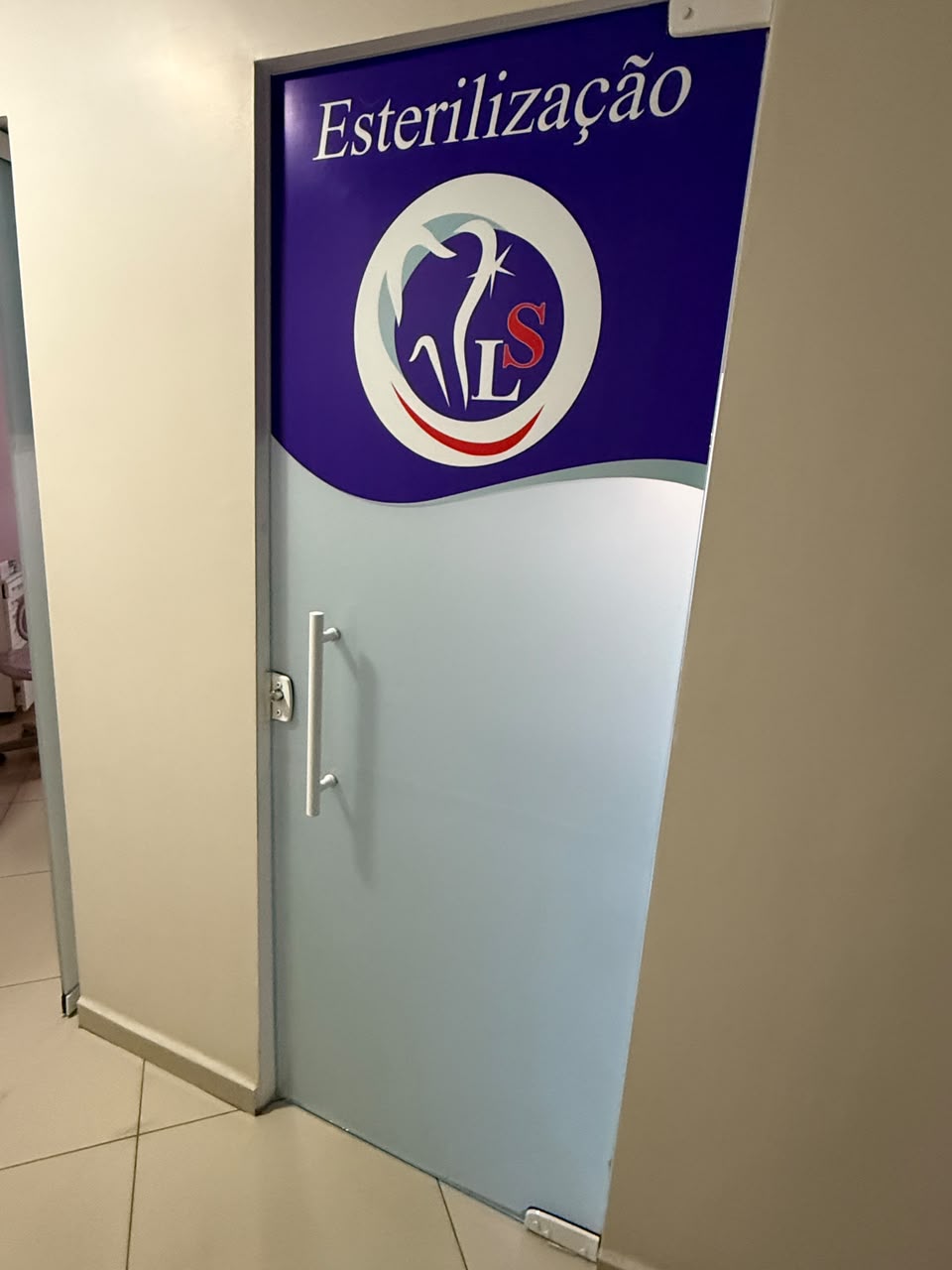 Área de esterilização da clínica
